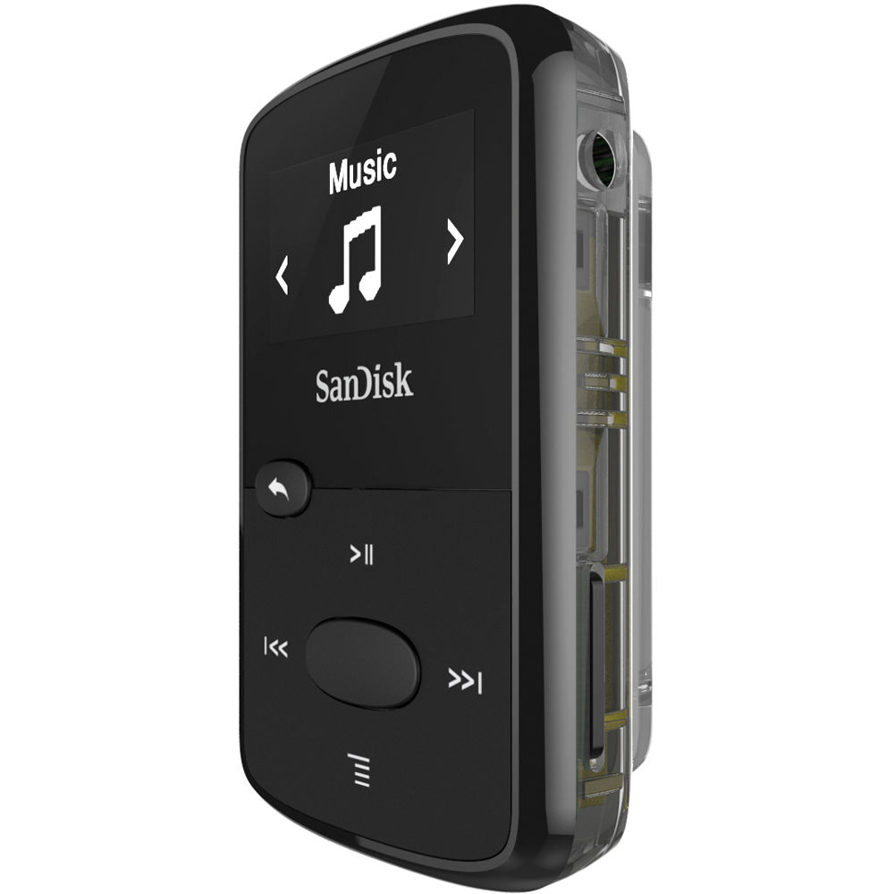 MP3-плеер SANDISK Sansa Clip JAM 8GB Black (SDMX26-008G-G46K) ЖК дисплей 0.96