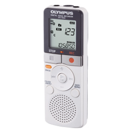 Диктофон цифровий OLYMPUS VN-7800 4 GB (white) Час запису в форматі HQ 155 год