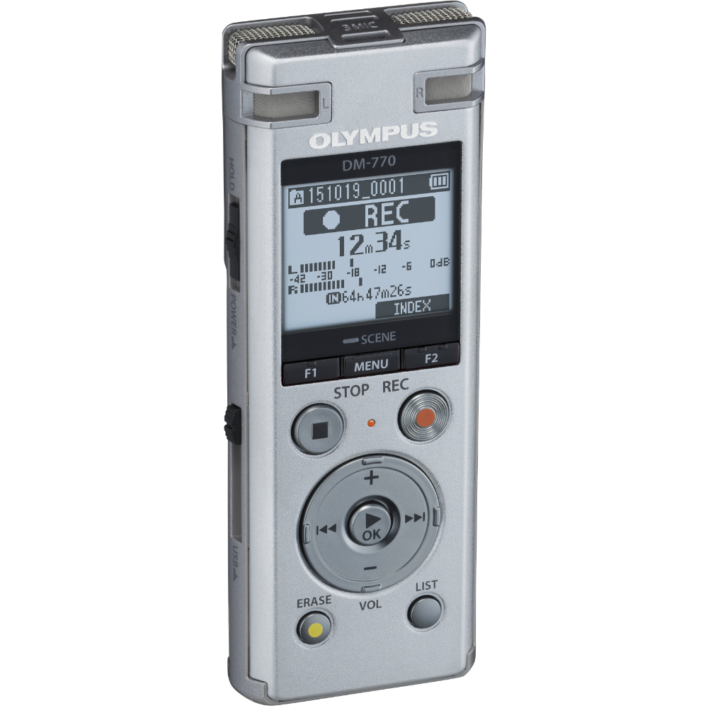 Диктофон OLYMPUS DM-770 (V414131SE000) Flash-пам'ять 8 Гб