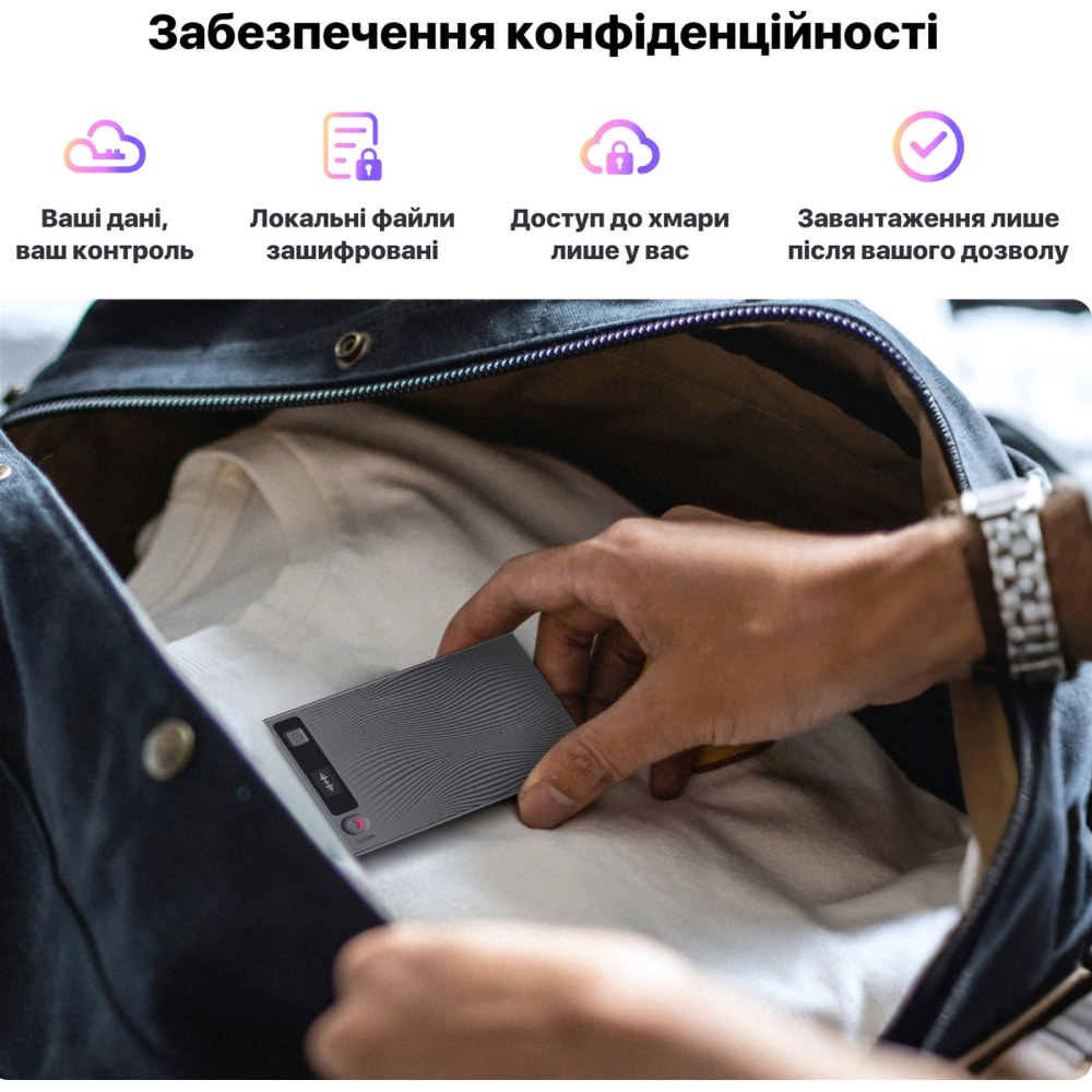 Зображення Диктофон MOBVOI TicNote з АІ (NE-79)