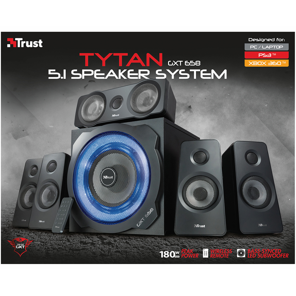 Колонки TRUST GXT 658 Tytan (21738) Общая выходная мощность 90