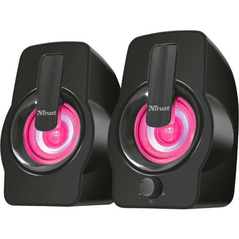 Колонки TRUST Gemi RGB 2.0 speaker set black (22948) Загальна вихідна потужність 12