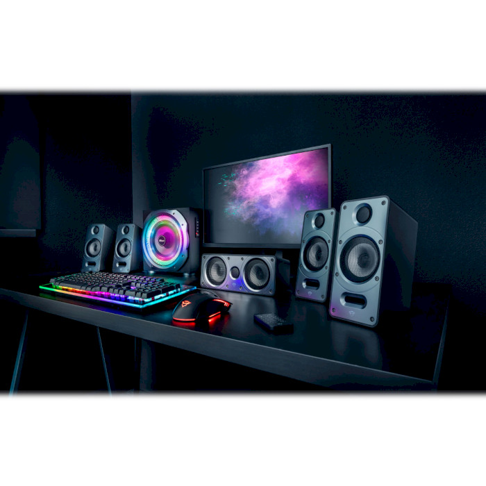 Фото Колонки TRUST GXT 698 Torro RGB-Illuminated 5.1 BLACK