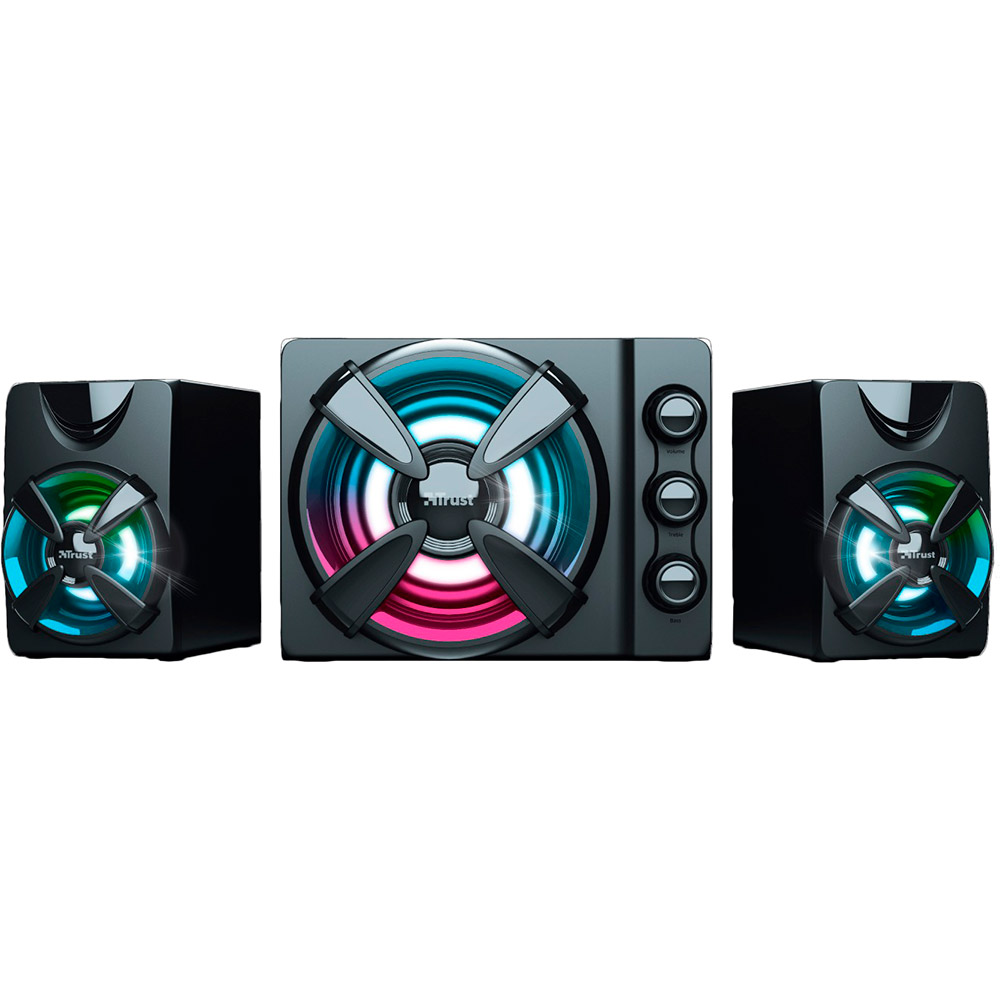 

Колонки TRUST ZIVA RGB 2.1 GAMING SPEAKER SET (23644), ZIVA RGB 2.1 GAMING SPEAKER SET