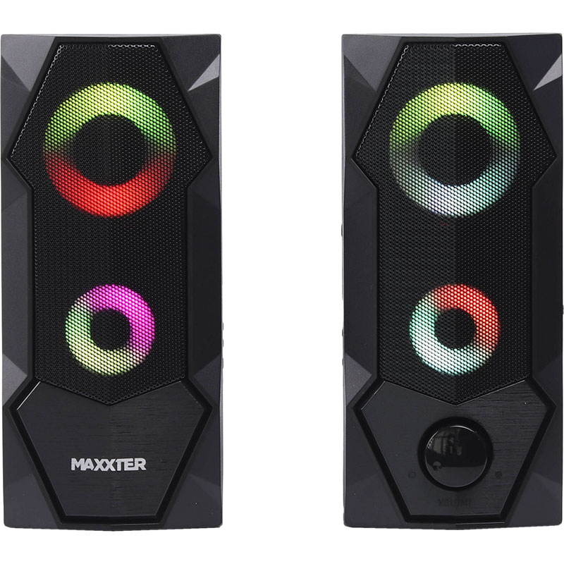 Колонки MAXXTER CSP-U002RGB Black Частотний діапазон 180 - 20000