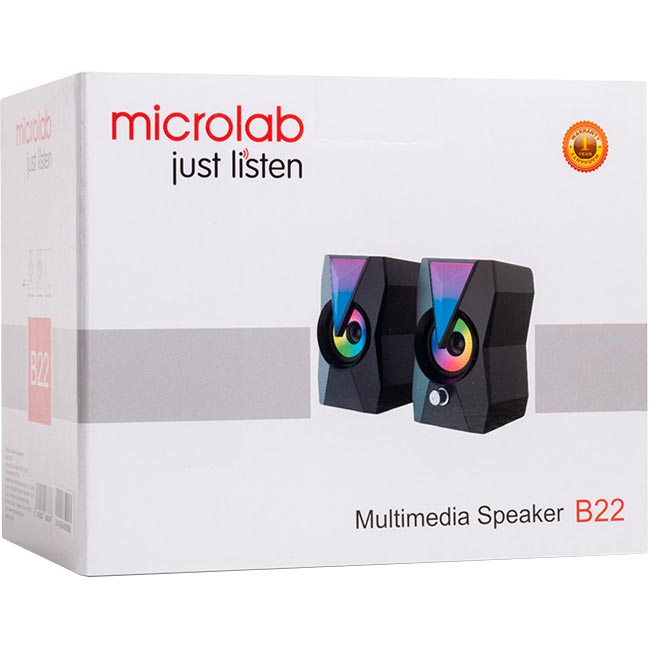 Колонки Microlab B22 RGB Led Black (B-22) Співвідношення сигнал/шум 65