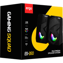 Колонки ERGO ES-260 USB Black