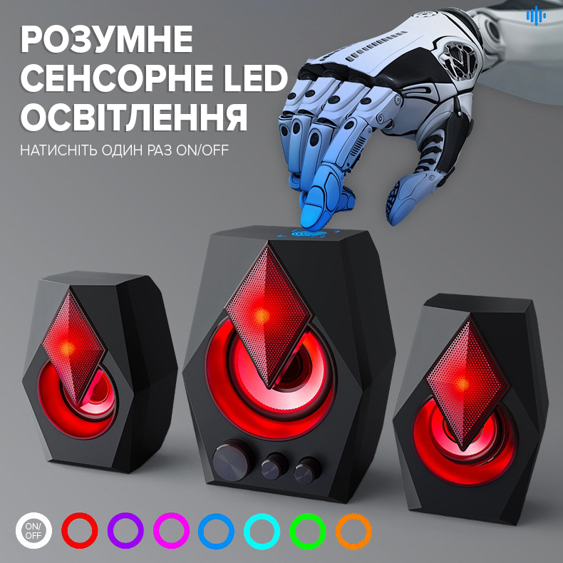 Внешний вид Колонки T-WOLF S128 Black (TW-S128)