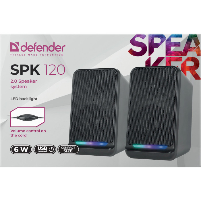 Фото Колонки DEFENDER SPK 120 6 Вт (65119)