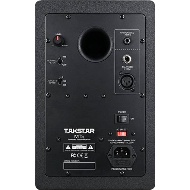 Колонка TAKSTAR M5 Powered Studio Monitor Black 1 шт. (90402052) Керування регулятор високих частот