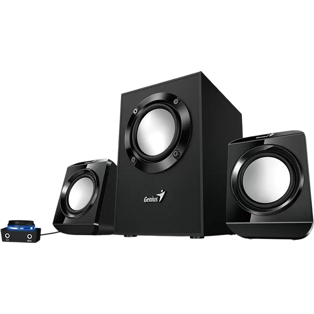 Комп'ютерна акустика GENIUS SW-2.1 300 II Black (31730053401) Тип акустики 2.1