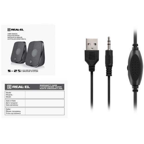 Заказать Колонки REAL EL S-25 Black (EL121100022)