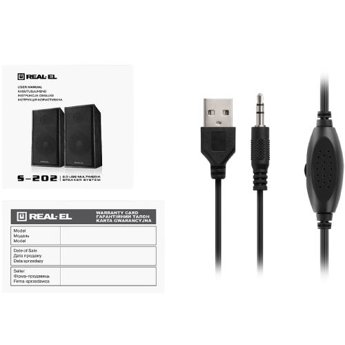 Заказать Колонки REAL EL S-202 Black (EL121200019)