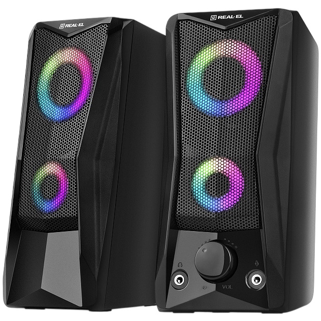 Колонки REAL EL S-107 Black Тип 2.0