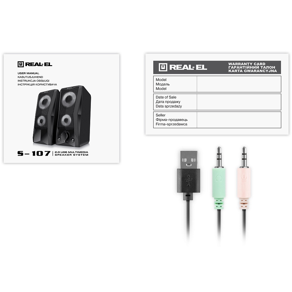 В Украине Колонки REAL EL S-107 Black