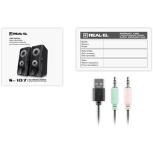 Колонки REAL EL S-107 Black