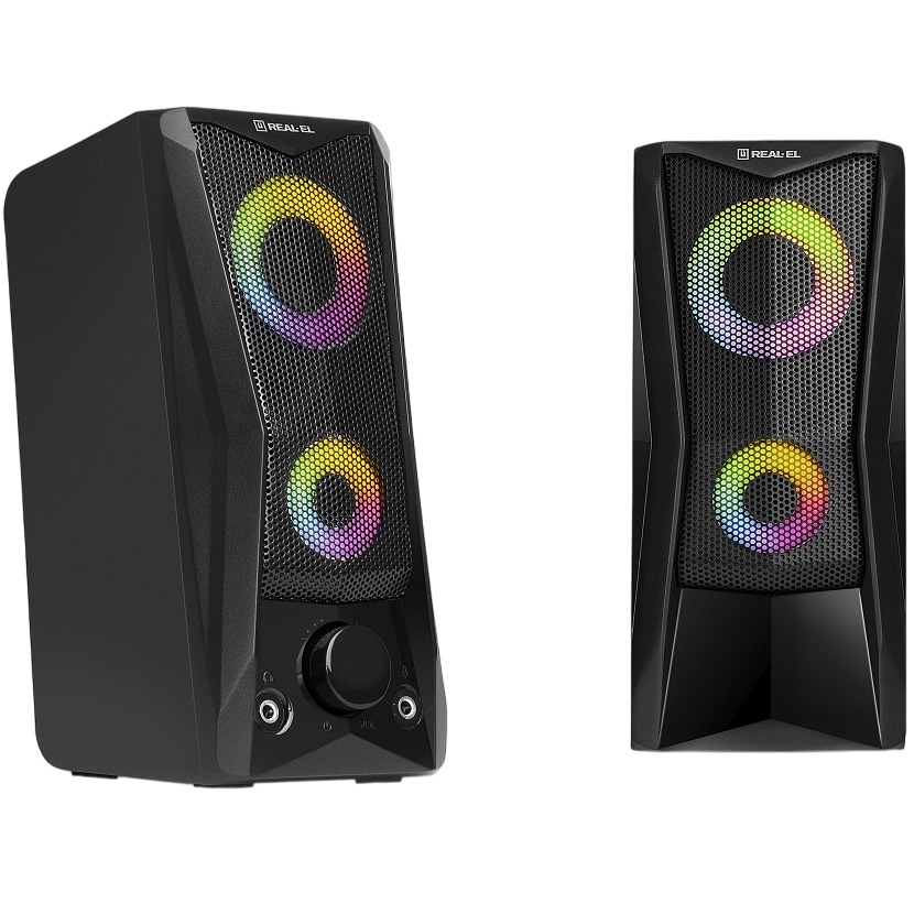 Колонки REAL EL S-107 Black Диаметр динамиков колонок 65 мм