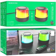 Компьютерная акустика BOROFONE BP12 Colorful BT wired 2-in-1 Black (6974443387179)