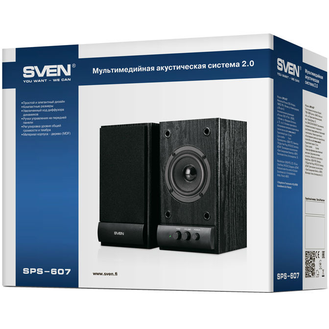 Фото Колонки SVEN SPS-607 black