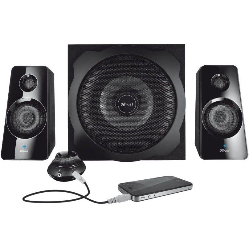 Колонки TRUST Tytan 2.1 Speaker Set with Bluetooth black (19367) Загальна вихідна потужність 60