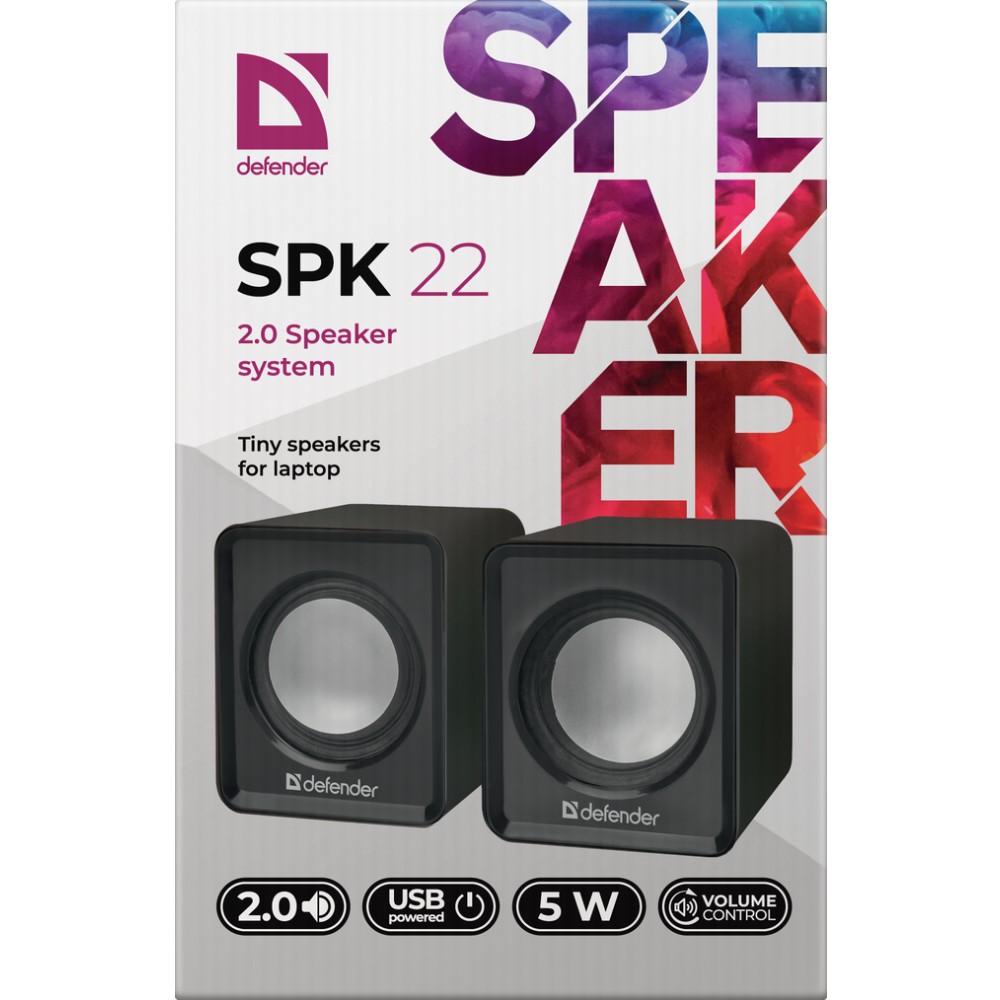 Колонки DEFENDER SPK 22 (65503) Тип акустики 2.0