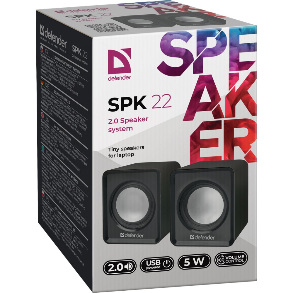 Колонки DEFENDER SPK 22 (65503) Общая выходная мощность 5