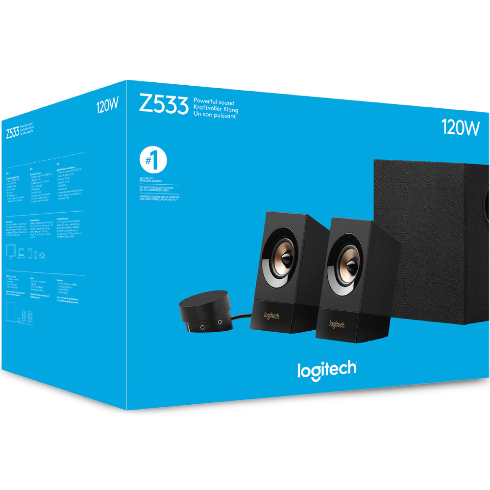 Колонки LOGITECH Multimedia speacker System Z533 (980-001054) Потужність сабвуфера 30