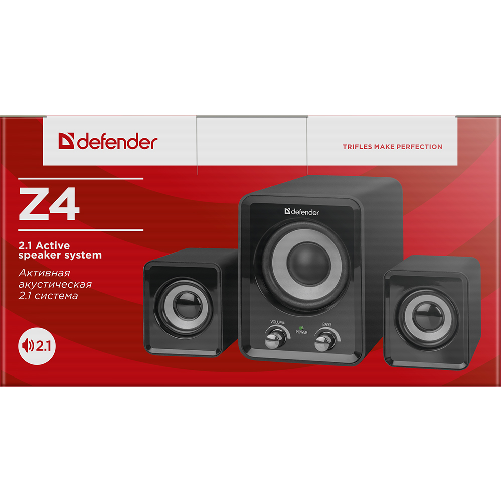 Колонки DEFENDER Z4 16W USB Black (65508) Тип 2.1