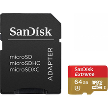 Карта памяти SANDISK Extreme microSDXC 64GB (SDSQXVF-064G-GN6AA)