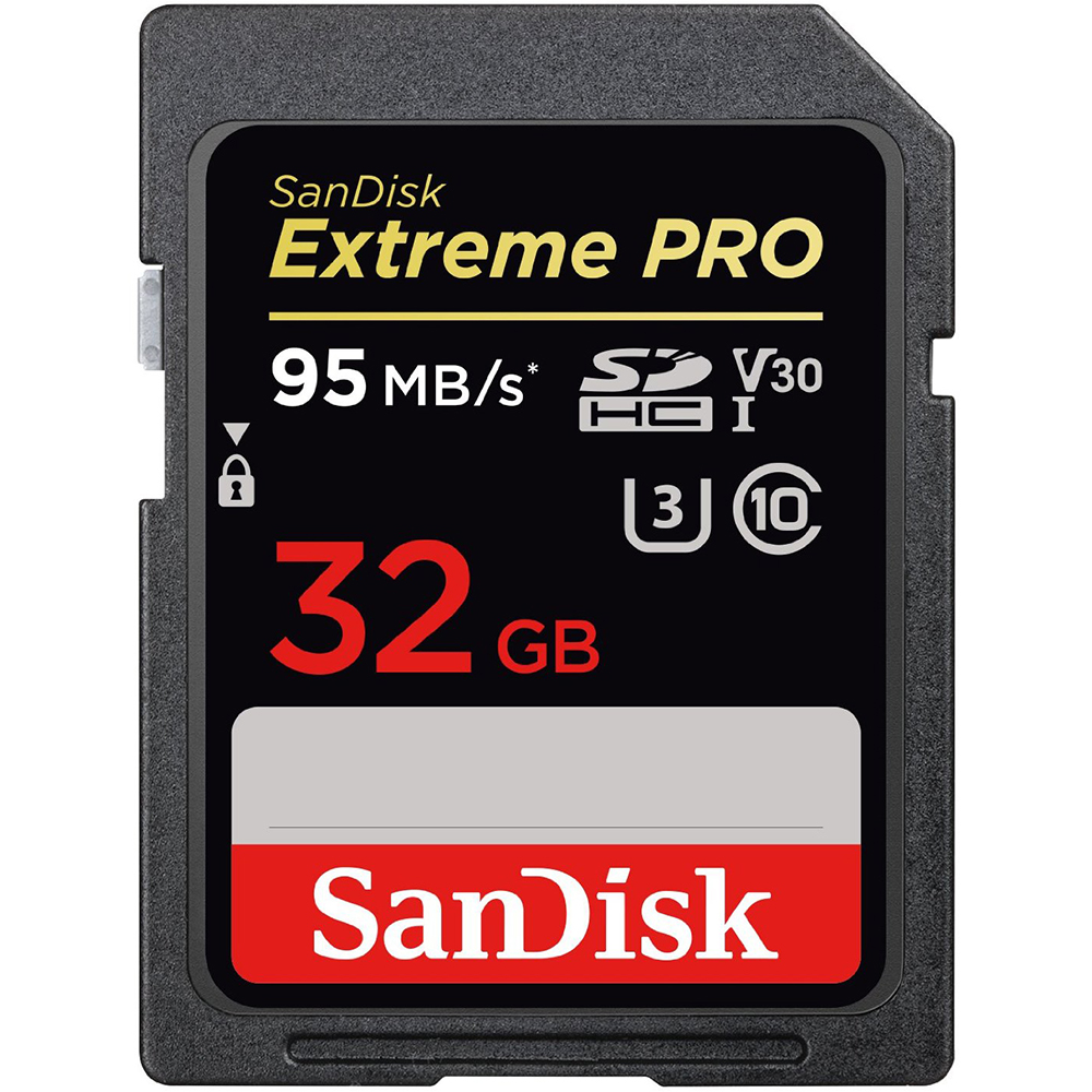 

Карта памяти SANDISK Extreme Pro SDHC 32GB (SDSDXXG-032G-GN4IN), SDHC 32GB Extreme PRO V30 4K UHS-I U3 95MB/s
