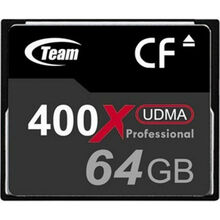 Карта памяти TEAM GROUP 400X 64GB Compact Flash (TCF64G40001)