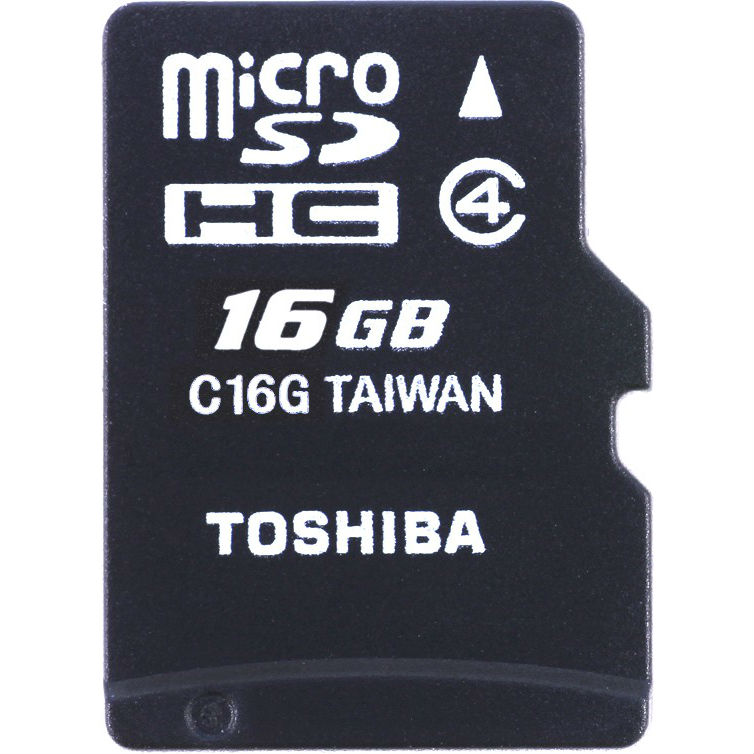 Карта пам'яті TOSHIBA microSDHC 16 Gb Class 4 THN-M102K0160M4