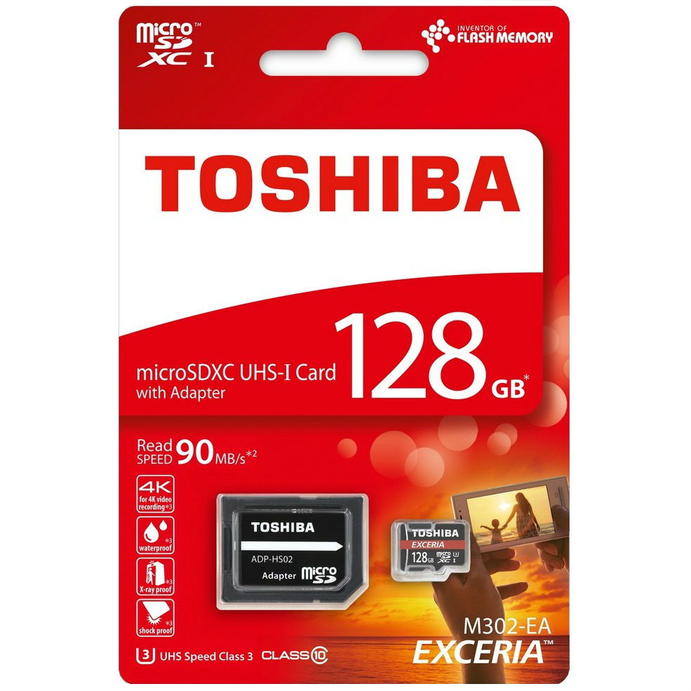 Карта памяти TOSHIBA microSDXC 128 Gb Class 10 THN-M302R1280EA Тип карты micro-SDXC