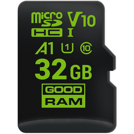 

Карта памяти GOODRAM microSDHC 32GB A1 C10 V30 UHS-I (M1A0-0320R11-A1), microSDHC 32GB A1 C10 V30 UHS-I no adapter