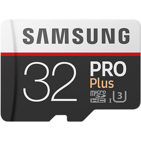 Карта пам'яті SAMSUNG microSDHC 32GB PRO PLUS UHS-I G3 (MB-MD32GA/RU) Тип карти micro-SDНС