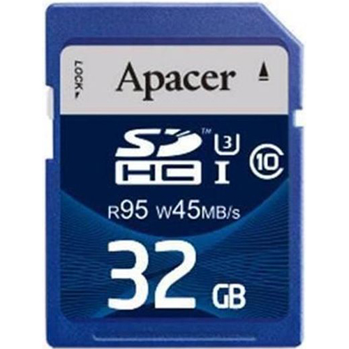 Карта памяти APACER SDHC 32GB Class 10 UHS-I (AP32GSDHC10U3-R)