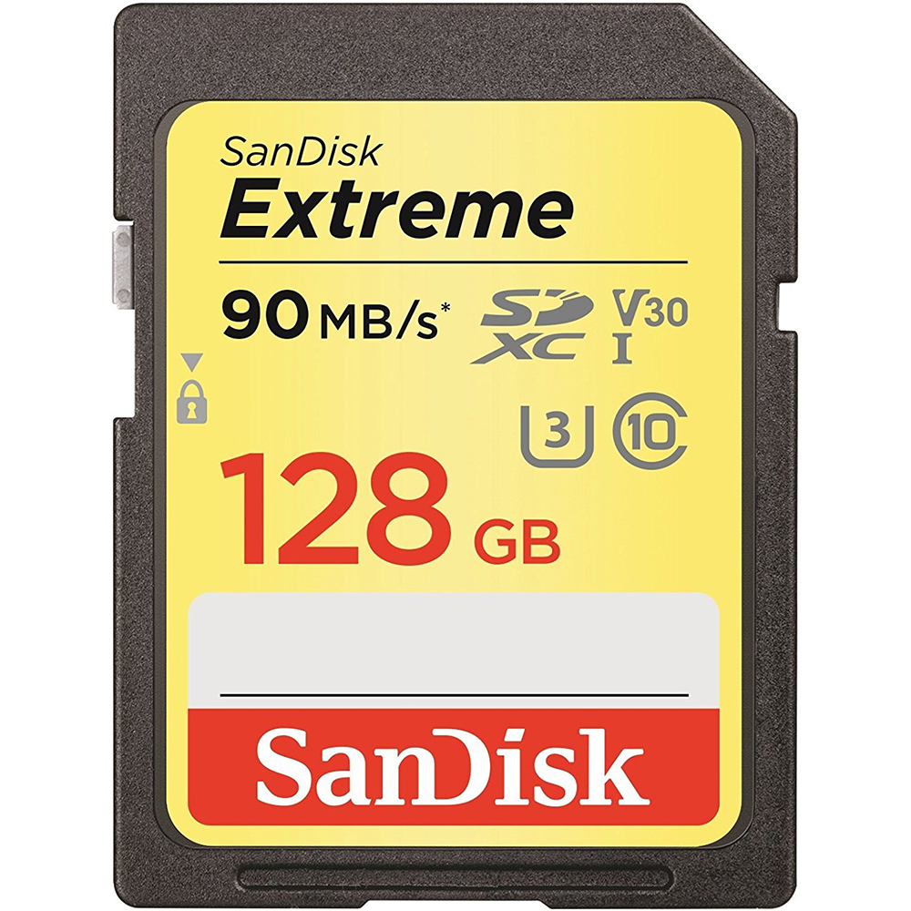 Карта пам'яті SANDISK SDXC 128GB Extreme C10 V30 UHS-I U3 (SDSDXVF-128G-GNCIN)