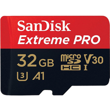 Карта памяти SANDISK microSDHC 32GB Extreme Pro A1 C10 V30 U3 (SDSQXCG-032G-GN6MA)