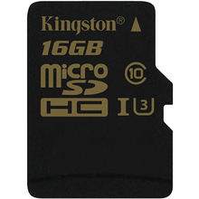 Карта пам'яті INGSTON microSDHC 16 Gb UHS-I no ad U3 (SDCG/16GBSP)