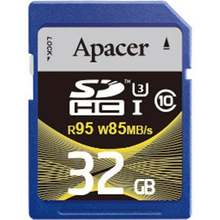 Карта памяти APACER SDHC 32GB Class 10 UHS-I U3 (AP32GSDHC10U4-R)