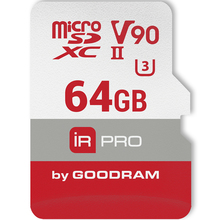 Карта пам'яті GOODRAM microSDXC 64GB IRDM PRO UHS II V90 U3 (IRP-M9BA-0640R11)