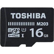 Карта памяти TOSHIBA microSDHC 16GB UHS-I M203 U1 (THN-M203K0160EA)