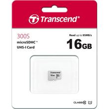 Карта памяти TRANSCEND microSDHC 300S 16GB UHS-I U1 (TS16GUSD300S)