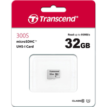 Карта памяти TRANSCEND microSDHC 300S 32GB UHS-I U1 (TS32GUSD300S)