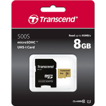 Карта памяти TRANSCEND microSDHC 500S 8GB UHS-I UI (TS8GUSD500S)