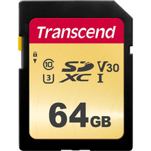 Карта пам'яті TRANSCEND SDXC 500S 64GB UHS-I U3 (TS64GSDC500S)