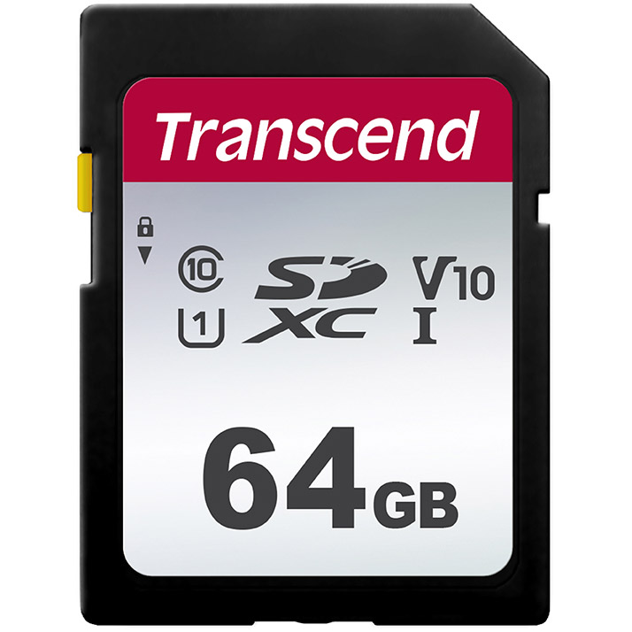 Карта пам'яті TRANSCEND SDXC 300S 64GB UHS-I U1 (TS64GSDC300S)