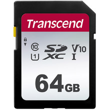 64 гб Карта памяти TRANSCEND SDXC 300S 64GB UHS-I U1 (TS64GSDC300S)