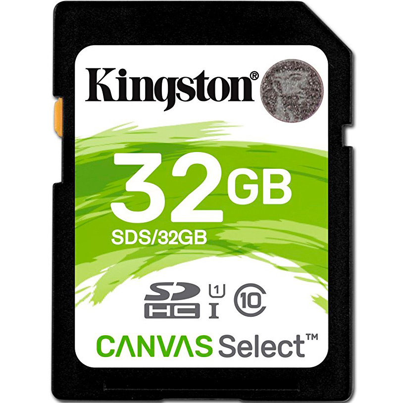 Карта памяти KINGSTON SDHC 32 GB Canvas Select U1 (SDS/32GB)