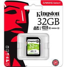 Карта памяти KINGSTON SDHC 32 GB Canvas Select U1 (SDS/32GB)